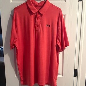 Under Armour Men's Vibrant Red Polo